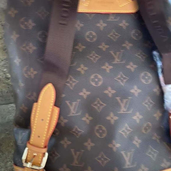 Flower brown backpack - Picture 3 of 4